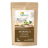 Grenera Moringa Ginger Infusion Tea - 25 Tea Bags | Herbal Dietary Supplement - Caffeine Free, Non-GMO, Gluten Free, Staple Free