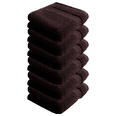 100% Cotton Hand Towels 1200 Gsm | Super Soft, Absorbent, Quick Dry Hand Towels (Brown) - Pack Of 6