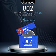 Okamoto - Japan's Best | Thinnest Condom In India | Non Latex | 0.02 Mm Ultra Thin (Pack Of 2, 12s)
