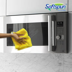 Softspun Microfiber High Loop Cleaning Cloths Towel 450 Gsm | Thick Lint & Streak-Free Multipurpose Cloths - 4 Pcs (Multicolor)