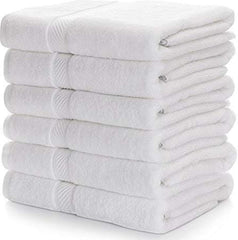 Fresh From Loom Cotton Hand Towel 1000 Gsm - Set Of 6 (White)