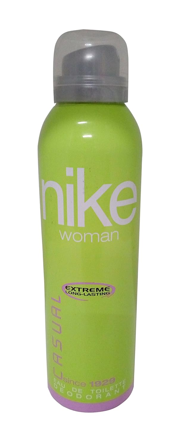 Nike Casual Extreme Long Lasting Woman Eau De Toilette Deodorant Spray 200ml 6.7 Fl.oz. | Perfect For Use Officewear Nike Casual Extreme Long Lasting Woman Eau De Toilette Deodorant Spray 200ml 6.7 Fl.oz. | Perfect For Use Officewear