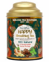 San-Cha Happy Breathing Herbal Tea - 25 Biodegradable Herbal Tea Bags | Relief Against Air Pollutants - Zero Caffeine, Environment Friendly