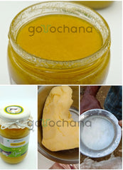 Natural Malnad Gidda Cow Ghee By Gorochana | Rich In Nutrients & Immunity Natural & Healthy Cultured Desi Ghee | (1 Litre) 33.8 Ounce | Jar Pack