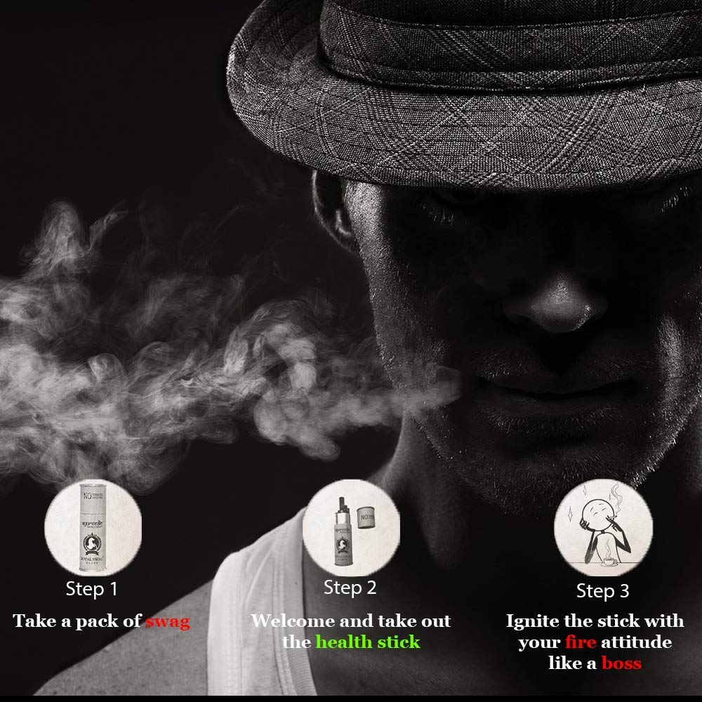 Royal Swag Herbal Cigarette, No Nicotine & No Tobacco (Pack Of 10, Clove) Royal Swag Herbal Cigarette, No Nicotine & No Tobacco (Pack Of 10, Clove)