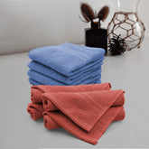 Sassoon Anatolia 8 Piece Cotton Face Towel 500 Gsm (Rust & Heaven)