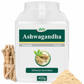 Jain Pure Ashwagandha Powder Extra Energy, Stress Relief, Sound Sleep, Sugar Support, Immunity Booster 100% Natural Premium Grade | 400gm 0.8lbs