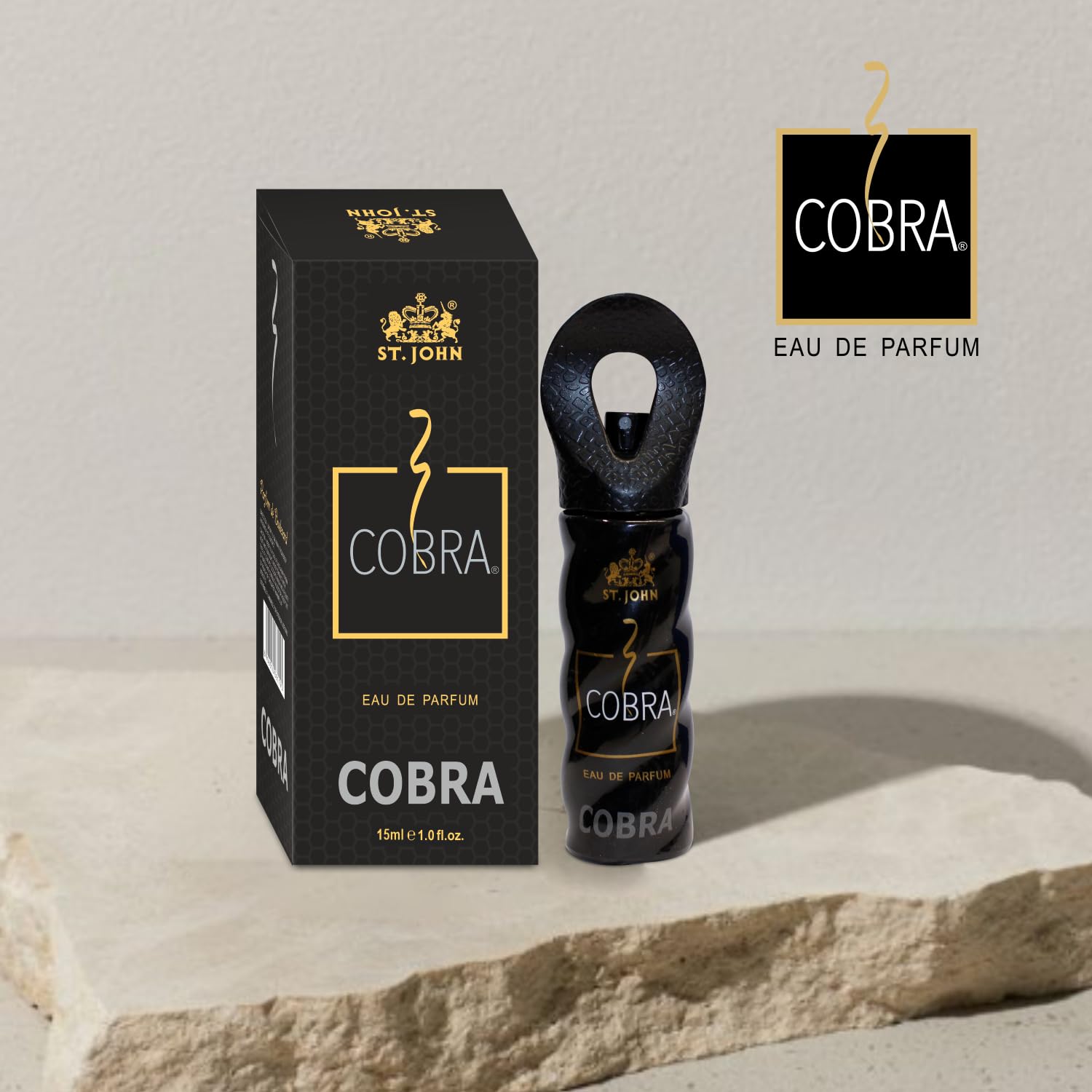 St. John Cobra Live, Cool Deodorant Body Spray 300ml 10.1 Fl.oz. & Cobra Eau De Perfume 15ml 0.5 Fl.oz. Pack Of 3 | Perfect Gift Set For Men & Women St. John Cobra Live, Cool Deodorant Body Spray 300ml 10.1 Fl.oz. & Cobra Eau De Perfume 15ml 0.5 Fl.oz. Pack Of 3 | Perfect Gift Set For Men & Women