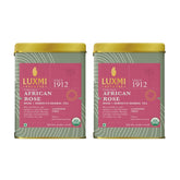 Luxmi Estates African Rose + Hibiscus Herbal Tea Pack Of 2 - 50gm Tin, 1.7 Ounce | USDA Certified Organic Tea - Caffeine Free Herbal Tea Bags | Rich In Antioxidants, Additives Free
