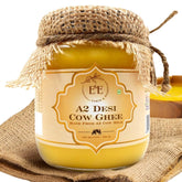 Organic A2 Desi Cow Ghee By Earth And Essentials | Natural & Healthy Danedar Ghee Ideal For Body Joint Pain | (500ml) 16.9 Ounce | Jar Pack