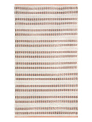 Homefresh Decorative Cotton Bath Towel 500 Gsm | Geometric Pattern Brown & White (Fossil)