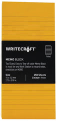 Sticky Notes Pad - Station To Record Notes & Checklist | Ruled | 250 Sheets | Pack Of 1, Yellow