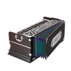 Musical Instrument Harmonium With Padded Bag - 9 Stopper, Two Reeds (Bass- Male), 42 Keys, Right Coupler, Multi Fold Bellow