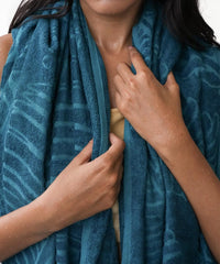Doctor Towels Alufern Terry Bath Towel Aloe Vera 600 Gsm | Clinically Tested & Proven To Help Reduce Acne Designed For Sensitive Skin Super Soft Large Size Bath Towels (Peacock Teal)