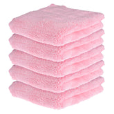 Kuber Industries Cleaning Towel 750 Gsm | Reusable Cleaning Cloths For Kitchen, Duster, Cleaning Towel (Light Pink) Pack Of 5