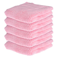 Kuber Industries Cleaning Towel 750 Gsm | Reusable Cleaning Cloths For Kitchen, Duster, Cleaning Towel (Light Pink) Pack Of 5