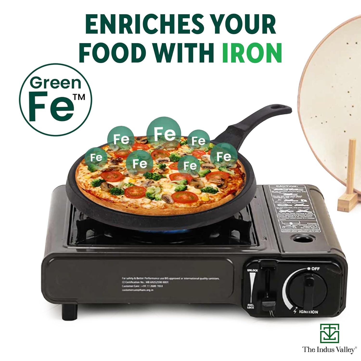 Pre-Seasoned Black Cast Iron Tawa For Dosa, Chapathi - 25.5cm, 10 Inch, 2.1 Kg | Induction Friendly, Naturally Nonstick, 100% Pure & Toxin-Free, No Chemical Coating Pre-Seasoned Black Cast Iron Tawa For Dosa, Chapathi - 25.5cm, 10 Inch, 2.1 Kg | Induction Friendly, Naturally Nonstick, 100% Pure & Toxin-Free, No Chemical Coating