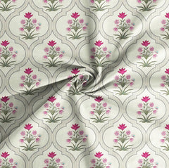 Double Bedsheet With Two King Size Pillow Covers - 90 X 100 Inches, Almond & Pink | 100% Cotton Feel Soft Breathable Wrinkle Free | Ideal For Daily Use Home