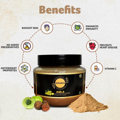 Mirasha Pure Amla Powder, Natural Source Of Vitamin C & Antioxidants, Help Keep Our Cells Healthy | 100gm 0.2lbs