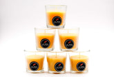YELLOW VOTIVE GLASS CANDLE SET OF 6 | PERFECT FOR HOME NIGHT DECORATIONS