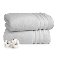 Mytrident Finesse 100% Cotton Bath Towels 1200 Gsm (Grey) -2 Piece
