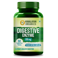 Himalayan Organics Digestive Enzyme With Bromelain & Papain Supplement | Supports Digestion & Better Absorption Of Nutrients, Health Management | 90 Tablets 150gm 0.3lbs Each Pack Of 3
