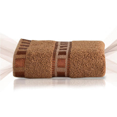 Kuber Industries Cotton Hand & Face Towels 200 Gsm | Easily Washable Workout Gym Napkins For Men Towel | Pack Of 2 (Golden & Brown)