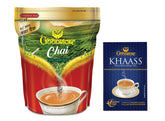 Goodricke Chai Combo - Chai CTC Leaf Tea 1 Kg, 35.2 Ounce + Khaass Assam Tea 250gm, 8.8 Ounce | Rich Taste & Flavor - Sweet Lasting Aftertaste | Low Caffeine Loose Leaf Tea