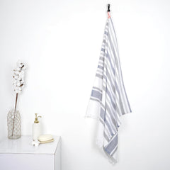 Thirsty Towel Cotton Bath Towel 200 Gsm | Super Soft & High Absorbency Towels, Quick Dry Towels For Bath Large Size, Bath Towels For Men, Women & Kids, Multistripe (Denim Blue)