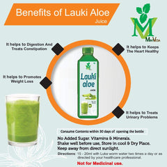 Mint Veda Lauki Aloe Vera Juice, Rejuvenates Skin & Hair Natural, No Added Sugar, Helps In Alleviates Skin Allergies | 1 Liter 2.2lbs