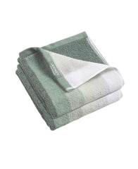 Jockey T205 Men'S Cotton Terry Hand Towel 400 Gsm | Ultra Soft & Durable Striped Hand Towel (Pack Of 2) - Sage