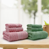 Mush Bamboo Bath Towel 690 Gsm | Towel For Women & Men 2 Hand Towel, 2 Face Towel, 2 Bath Towel | Skin Friendly Fabric House Warming (Pack Of 6)
