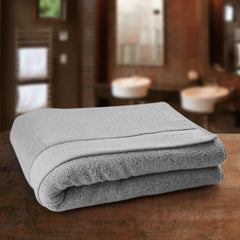 Spread Spain 100% Cotton Bath Towels 500 Gsm | Resort Bath Towel, Super Absorbent & Soft Bath Towel Large Size For Men & Women (Fog)