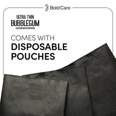 Bold Care 404 Super Ultra Thin Bubblegum Flavored Condoms For Men - 10 Count (Pack Of 1)