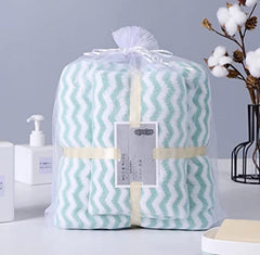 Homecloud Ultra Soft 300 Gsm Bath Towel Set | 3x Softer Than Cotton Towels | Highly Absorbent & Ultra Fast Dry | Set Of 2 (1 Bath + 1 Face Towel)
