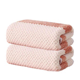 Black Gold The Finer Touch Soft Hand Towel 400 Gsm | Ultra Absorbent, Quick Drying, Cotton-Feel Microfiber Orange & White Stripes -Pack Of 2