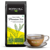 Born Hill Classic Indian Premium Assam Tea Powder - 500gm, 17.6 Ounce | 100% Natural, Fresh Blend With No Preservatives Or Colors - Authentic Indian Flavor, Resealable Pack