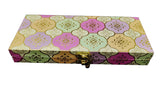 Designer Shagun Cash Box For Gifting On Wedding, Engagement, Birthday, Festival, Return Gift, Colour - Pink-Yellow, Material - Wood