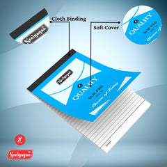 Slip Pad No.33 - Ruled Writing Pads, 40 Sheets, Compact Size For Office, School, Pack Of 10
