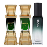 Ajmal Jannatul Firdaus & Majmuah 10ml 0.3 Fl.oz. & Prose Eau De Parfum 20ml 0.6 Fl.oz. | Pack Of 3 For Men & Women