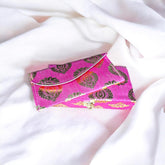 Decorative Printed Cash Box & Money Envelope, Shagun Box, Gift Box, Jewellery Box, Money Box Wedding Gift, Colour - Rose Pink, Material - Wood