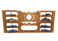 First 8'' Nut & Bold Baby Dholak With Khartal - Multicolor | Perfectly Symmetric Round Dholak - Dholak For Festival, Wedding, Satsang | Punjabi Dhol Drum, Housewarming Gifts