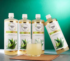 Mangoherbs Aloe Vera Pro: 100% Raw & Cold - Pressed Liquid Digestion, Glowing Skin, And Healthy Blood Glucose Helps In Detoxification, Improve Skin & Hair Health 1000ml 2.2lbs