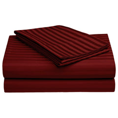 Luxurious Single Bedsheets With 1 Pillow Cover - 61 X 88 Inches, Maroon | Lightweight & Breathable - Perfect For Home, Guest House, Hotel
