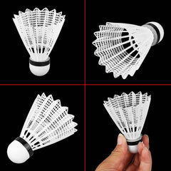 VGEBY 3800 Badminton Nylon Shuttlecocks , PVC Durable For Practicing & Competition | White , Pack Of 6
