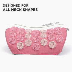 Orthopedic Cervical Pillow For Neck Pain & Shoulder Pain Relief, Salt Pink | Acupressure Massager Pillow, Reduce Stress & Tension With Neck Pillow | Eco Friendly, Washable Outer Cover