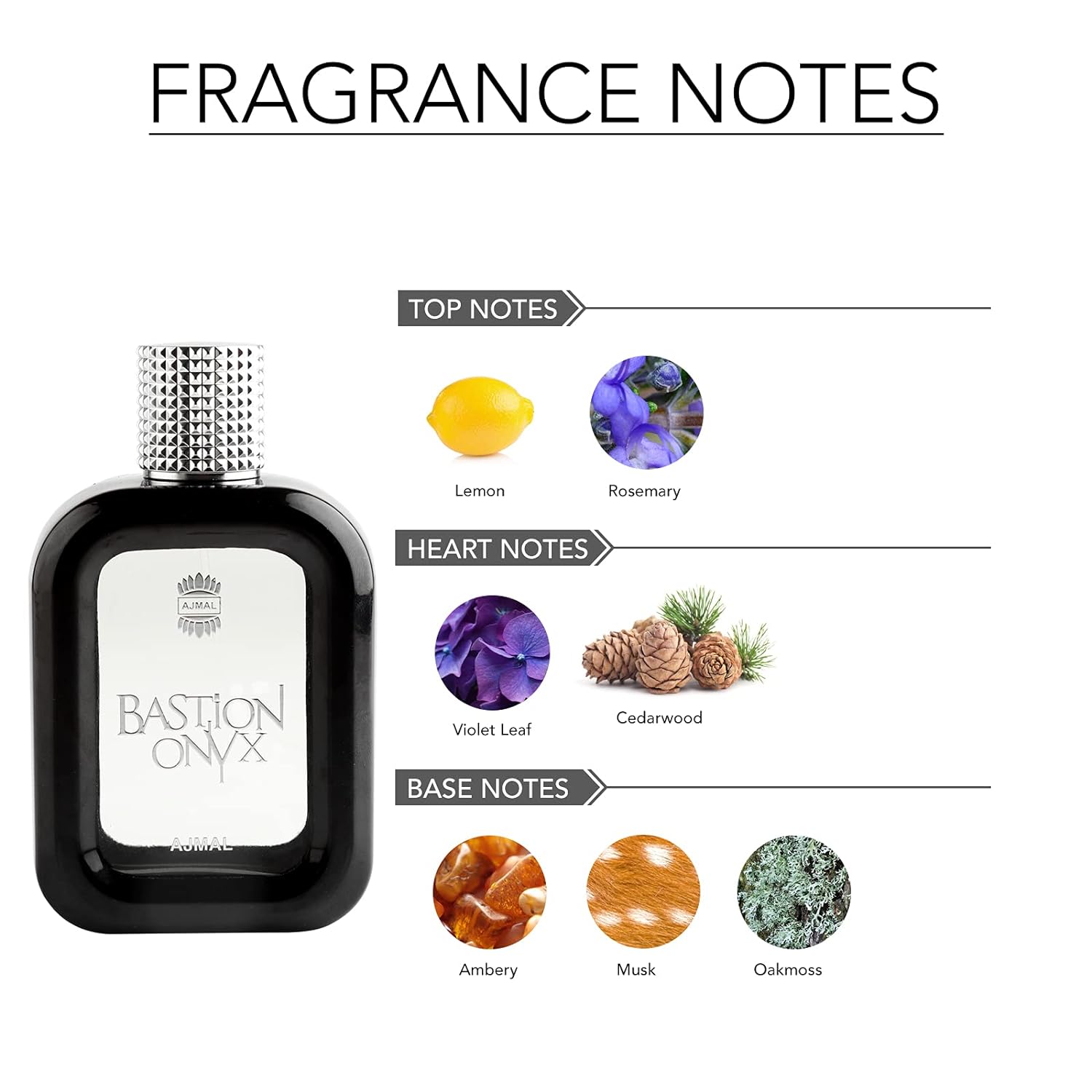 Ajmal Bastion Onyx Eau De Perfume 100ml 3.4 Fl.oz. | Long Lasting Perfume Gift For Men Ajmal Bastion Onyx Eau De Perfume 100ml 3.4 Fl.oz. | Long Lasting Perfume Gift For Men