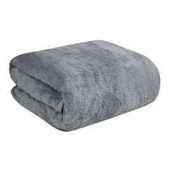 Fezora Microfiber Bath Towel 400 Gsm | Men & Women Large Size Ultra Soft, Quick Dry, Lightweight & Super Absorbent Towel (Grey)