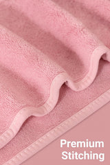 Divyam Floral Embroidered Bath Towel 350 Gsm | Premium Soft Microfiber Quick-Dry, Lightweight & Absorbent Towel With Pastel Daisy Design (Rose-Pink)
