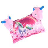 Soft & Cozy Pillow For Kid's, Comfortable Pillow For 2 Year Old's Unicorn Print, Pink - 12x18 Inches | Suitable For All Sleepers, Multipurpose & Comfortable, Breathable - Pack Of 1